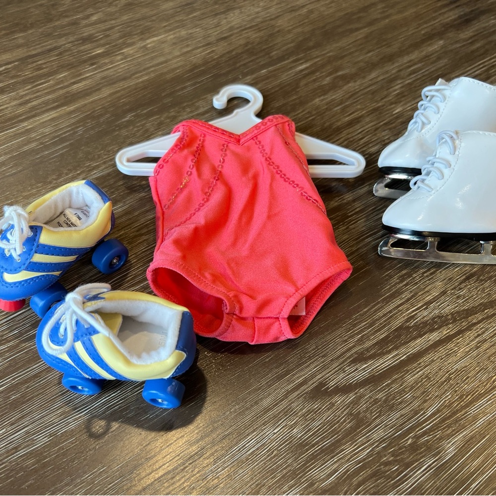 American Girl Leotard with Ice & Roller Skates